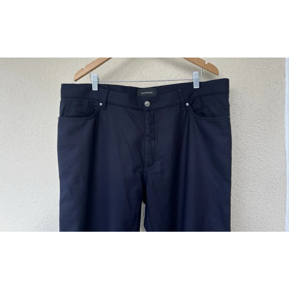 NWT Ermenegildo Zegna Black Wool Casual Trousers Pants Men’s Size US 40 Luxury